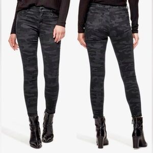 SANCTUARY Skinny Ankle Black Camo Jeans